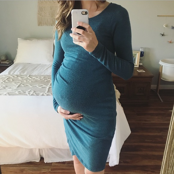 long sleeve maternity sweater dresses